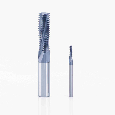 Lapisan Komposit Carbide Thread Milling Cutter Beberapa Gigi Untuk Bahan Keras