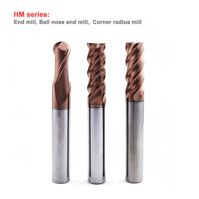 High Wear Resistance Composite Coating End Mill Cutter Carbide Untuk Pengolahan Bahan Hard