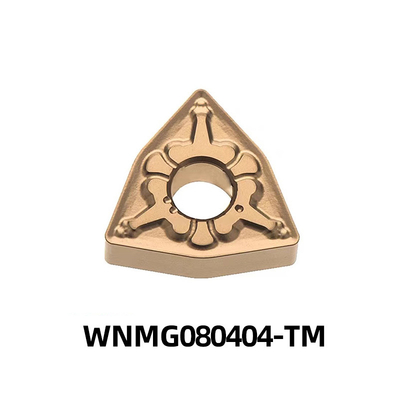 WNMG080404-TM Inserts Turning Karbida CNC yang dapat digantikan untuk bahan nonferrous paduan suhu tinggi