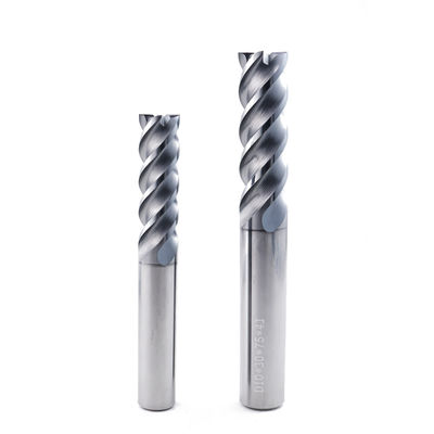 Carbide U-Channel End Mill 4 Flute AlCrN Dilapisi untuk baja ringan