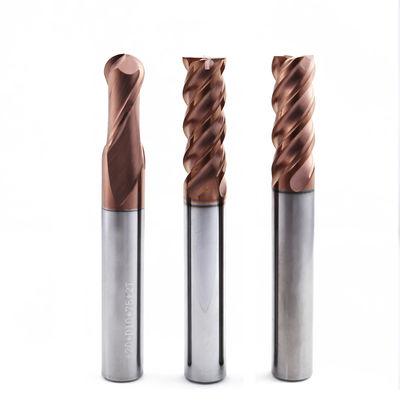 6mm Carbide Ball Nose End Mill 2 Flutes untuk Pengolahan Logam