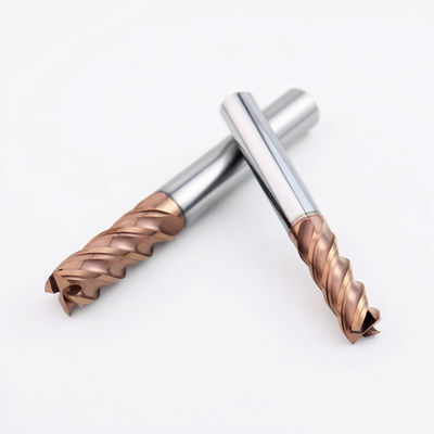 Karbida 4 Flot End Mill untuk Mold Steel Sampai 60HRC