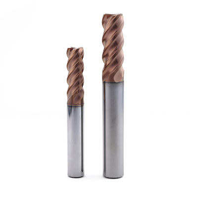 Karbida 4 Flot End Mill untuk Mold Steel Sampai 60HRC