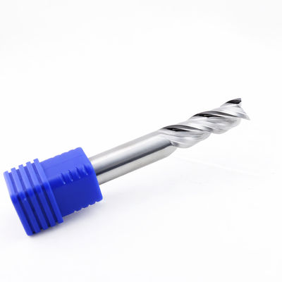 Carbide U-Groove End Mill untuk Aluminium 3 Flute DLC Coated