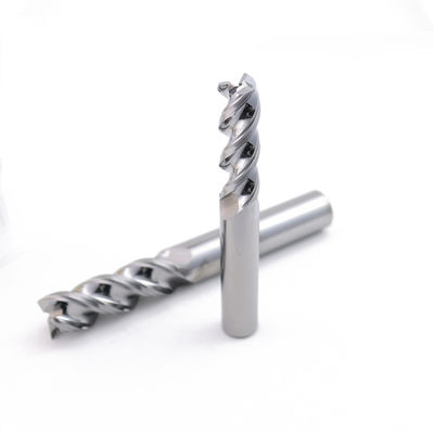 Mata End Mill Karbida 3 Flute untuk Pemesinan Aluminium yang Dipoles Cermin