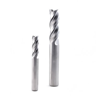 Mata End Mill Karbida 3 Flute untuk Pemesinan Aluminium yang Dipoles Cermin