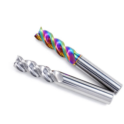 Carbide 3-Flute DLC Coated End Mill untuk Aluminium dan Tembaga